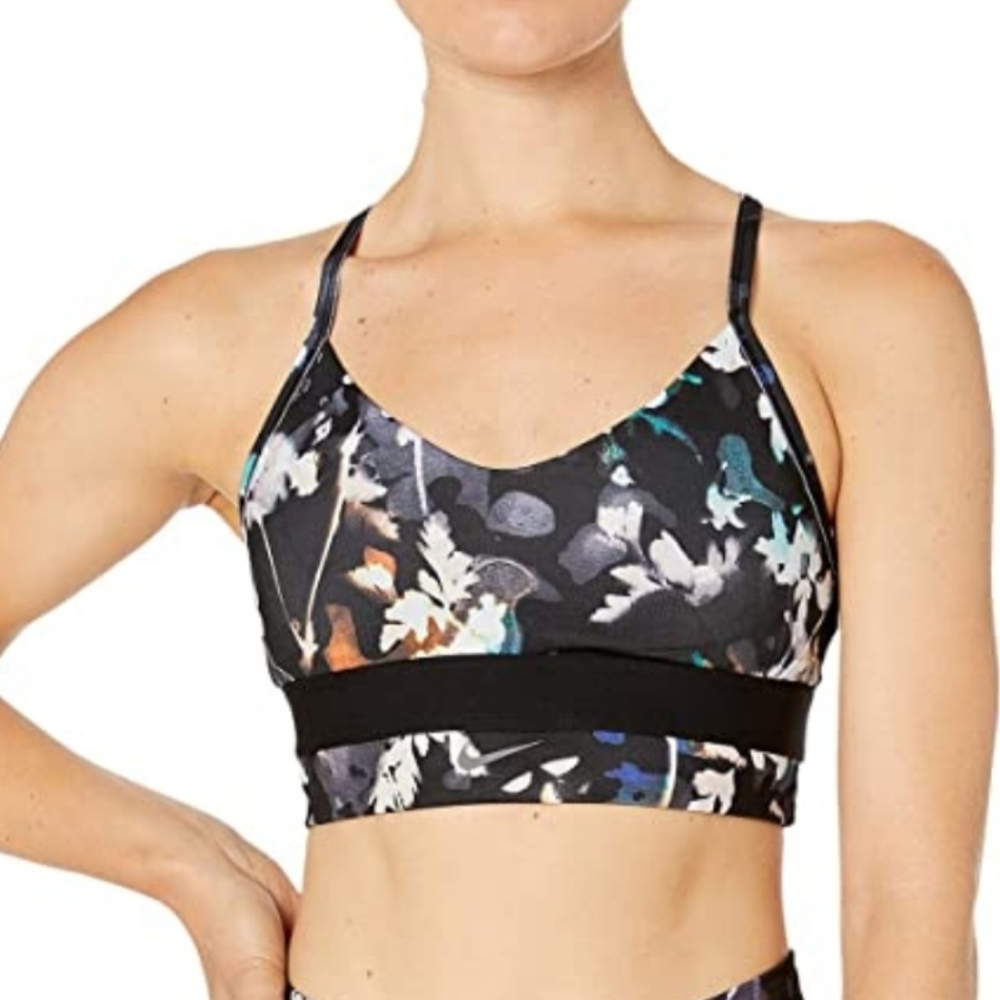 Nike Indy floral Sports bra